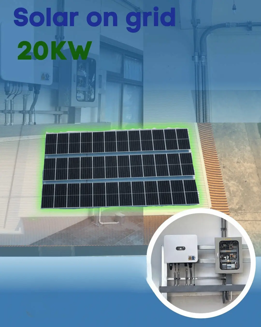 20kW solar on-grid installation